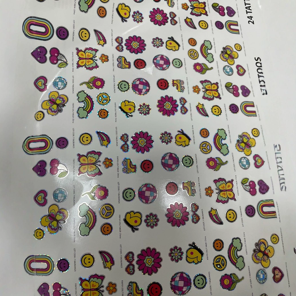 Двухсторонний лазерный бронзовый наклейка для татуировки