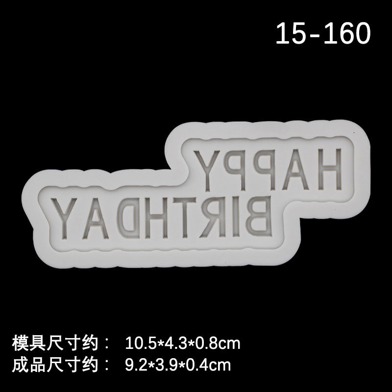 Fondant cake decoración letras mayúsculas y minúsculas y dígitos feliz cumpleaños silicona molde para hornear cerámica suave arcilla epoxi molde