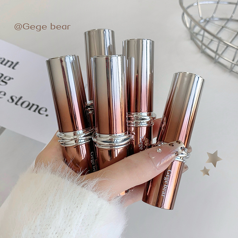 Gege bear watermark lipstick es un lápiz labial hidratante, no es fácil de tocar lápiz labial, hidratación, maquillaje de belleza transfronterizo.