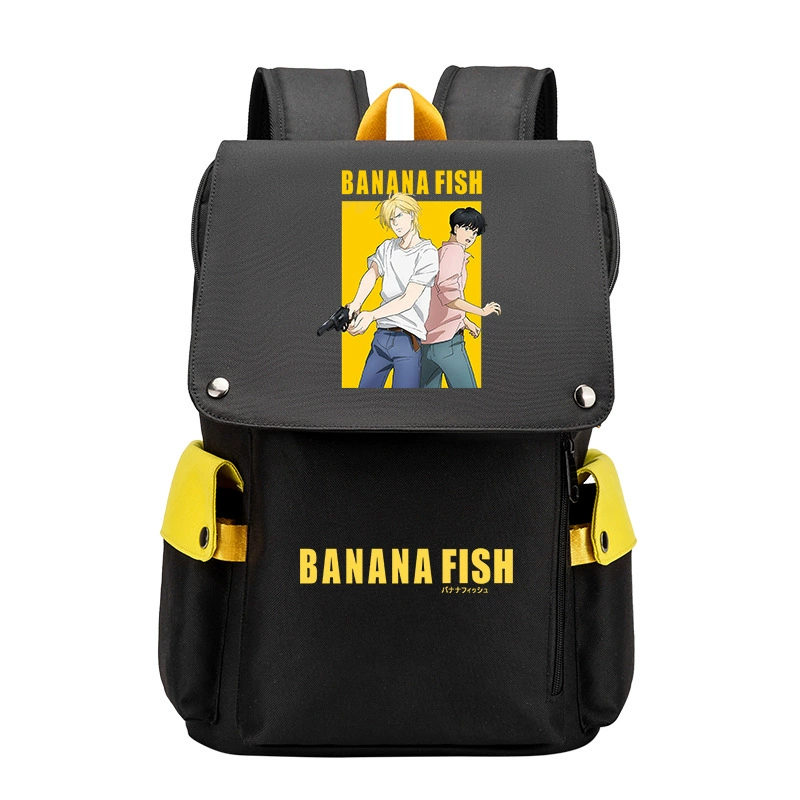 Банановые рыбки Banana Fish, бойцовская борьба, помощь студенту, рюкзак мужской, карикатурный большой объём школьный ранец