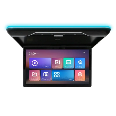 22inch Rv, Commercial Vehicle, Bus, Universal Vehicle-Mounted High-Definition Display, Tv, Android Touch Ceiling Monitor (Car display) - black-232g