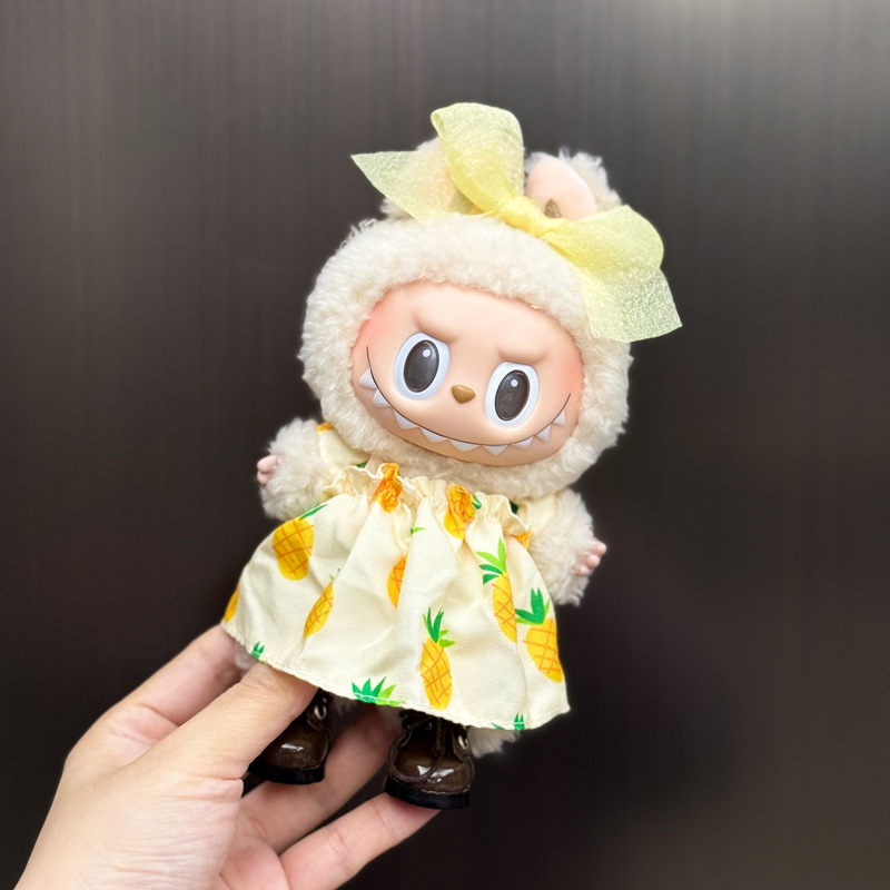 【衣類のみ】ラブブ labubu ベビー服 17cm ペンダント 1代目・2代目 ビニールぬいぐるみ 服セット|undefined