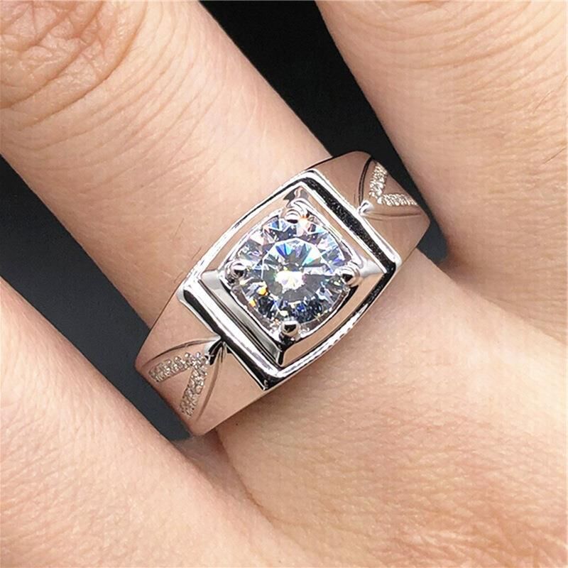 Ins trend Korean version of the new imitation platinum zircon…