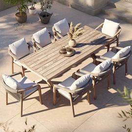 户外沙发;藤编桌椅;户外实木桌椅