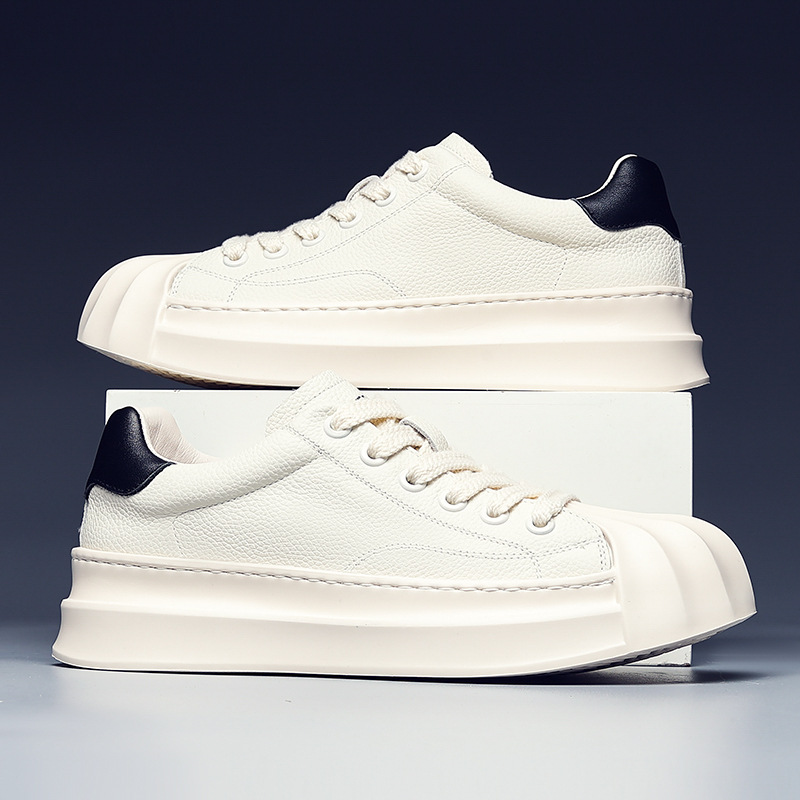 Chaussures décontractées homme, baskets basses blanches mode_voghion.com