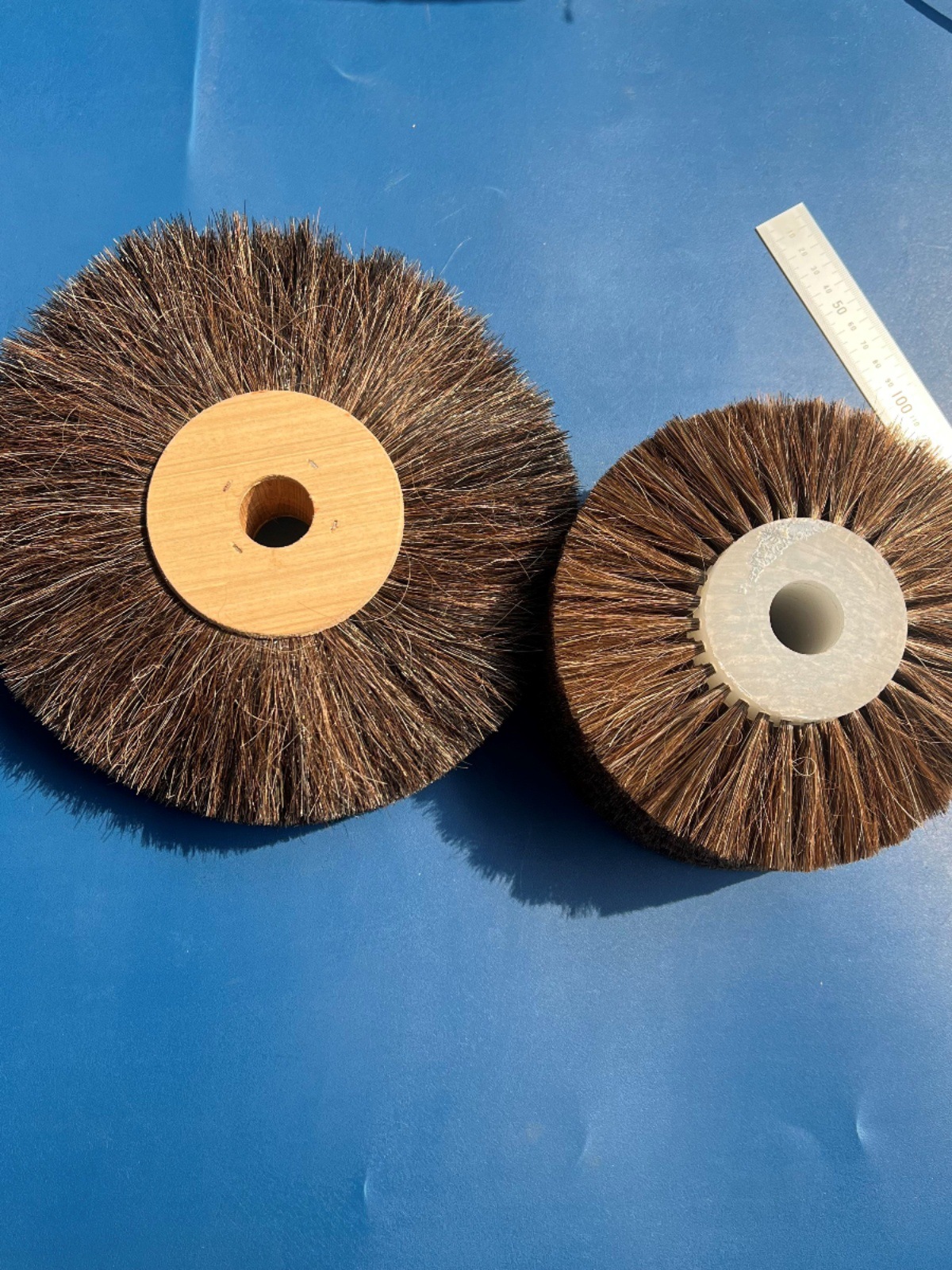 抛光马毛轮皮革表面处理皮鞋打磨抛光扫灰尘刷