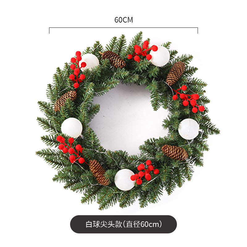 Navidad guirnalda 30/40/50/60cm árbol de Navidad Festival decoración regalo creativo decoración colgante diseño de la escena de la decoración