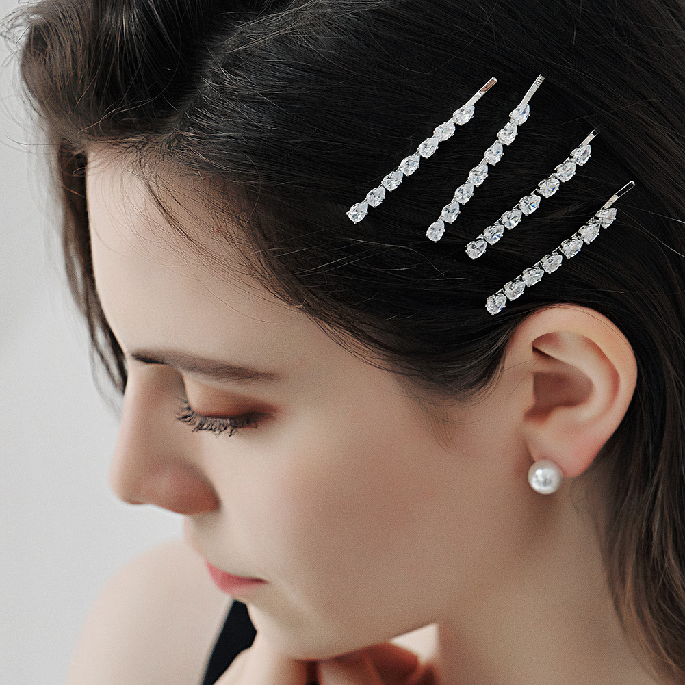 INS New Daily Bangs clip lateral rhinestone clip de pelo accesorios para el cabello chica clip lateral puesto suministro horquilla al por mayor