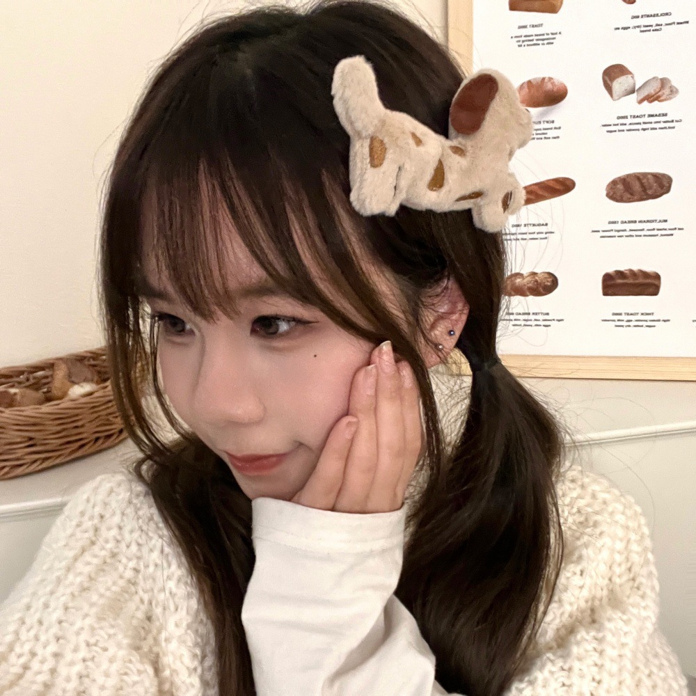 Caricatura muñeca de peluche salchicha perro muñeca abrazadera para el cabello de la niña de peluche al por mayor abrazadera para el cabello rotura al por mayor