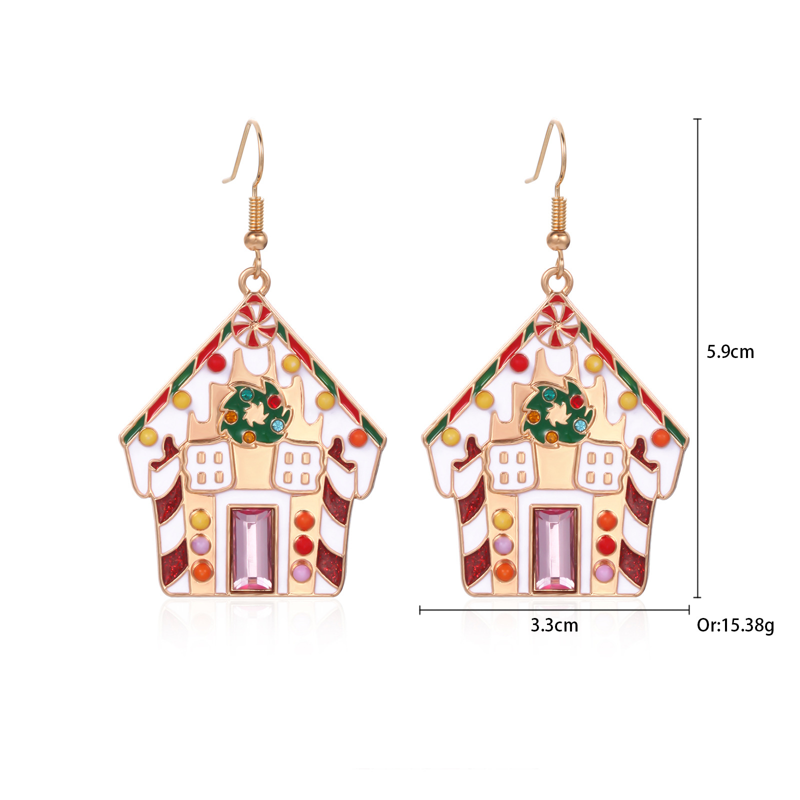 5. Snow house earrings
