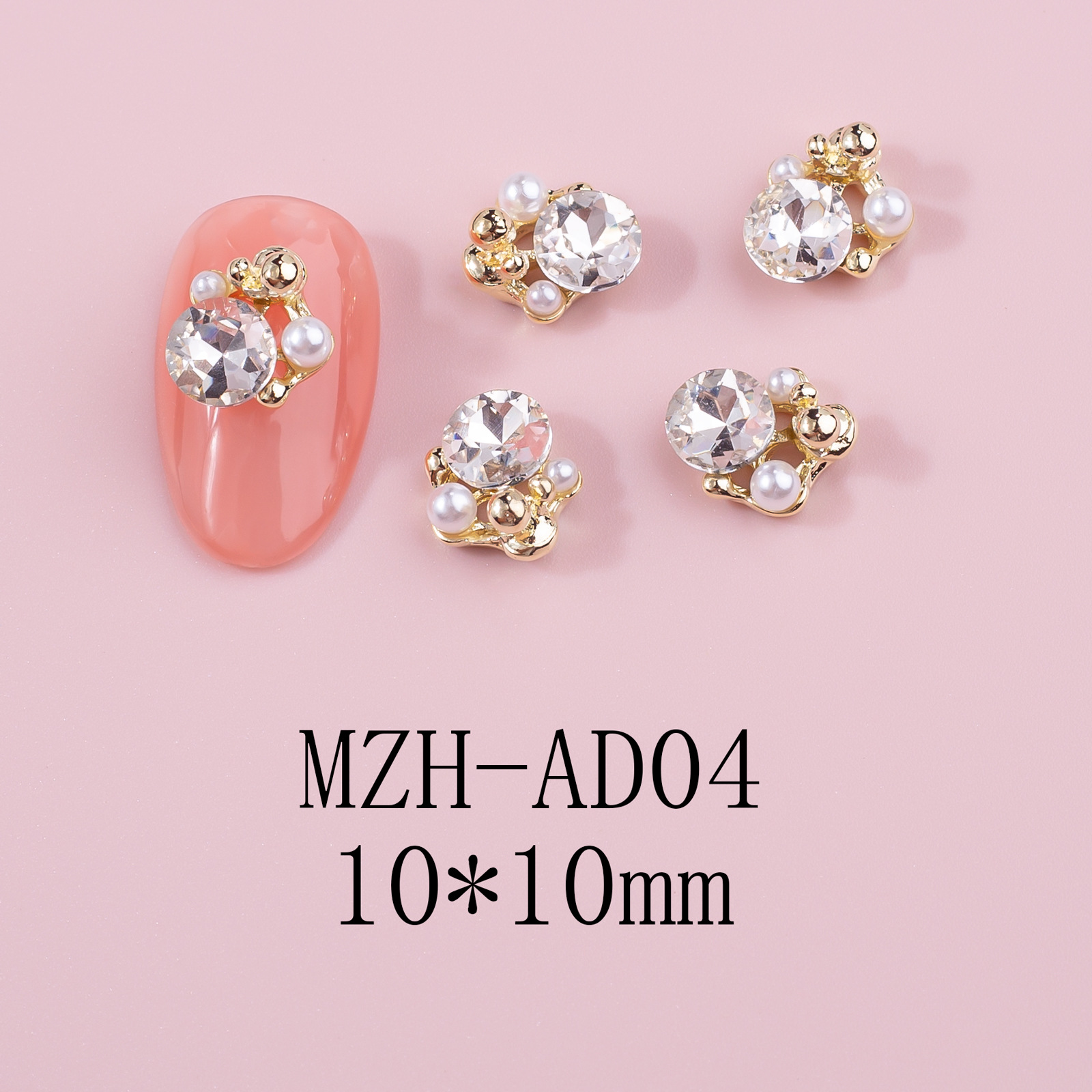 Nueva decoración de uñas, diamantes, camelia, accesorios de uñas, montones de rosas, accesorios de diamantes, uñas, joyas de uñas