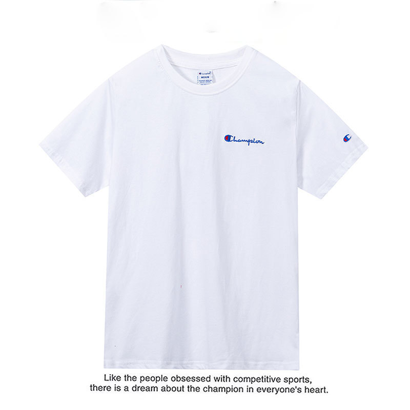 クロスボーダー夏の純綿半袖 Tシャツメンズ 2024 新しいルーズ刺繍ファッショントップ韓国語バージョン多用途|undefined