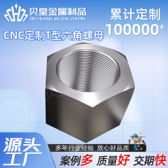 CNC定 制特大T型六角螺母特大螺帽机械配件加工各种异形母