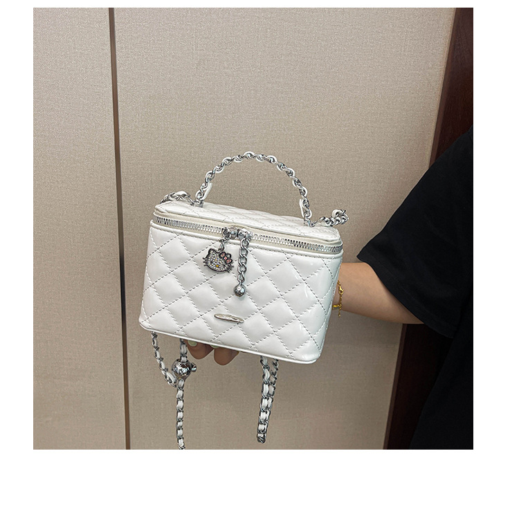 Bolsa de mano de cadena de diamante transfronteriza de alto nivel 2026 nueva bolsa de caja de viento de fragancia de estilo exterior bolso de lujo ligero