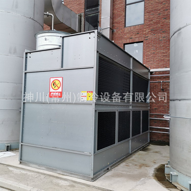 神川出口100T逆流闭塔 方形冷却塔 低噪型冷却塔生产厂家