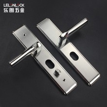 定制防盗面板家用大门锁 黑色防盗门锁超C级锁芯对开门入户门套锁