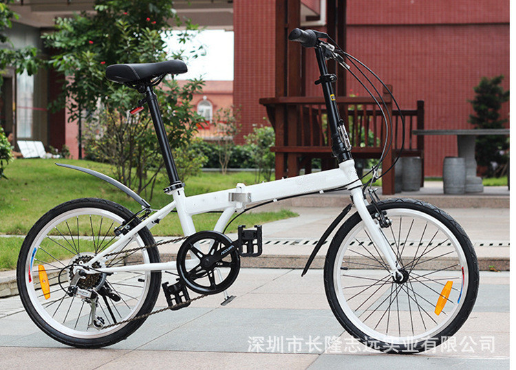 20inch Variable Speed Adult Male Female Student Folding Bicycle Cycling Road Mountain Bike Gift Bicycle Straight Tube