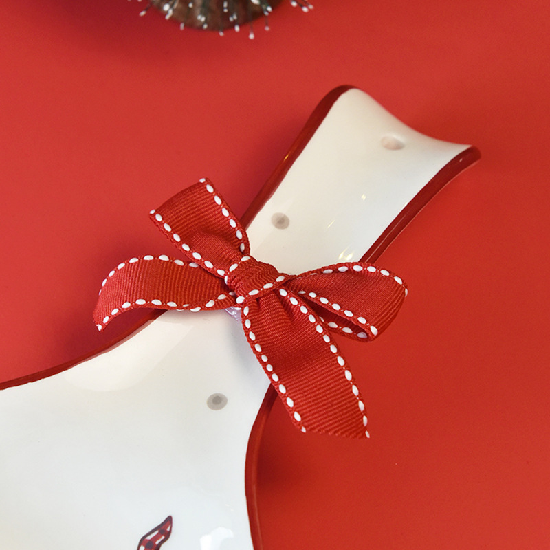 Nórdico Navidad cuchara rack mesa de comedor palillos cuchara servilleta cocina estante con arco entrega de una pieza