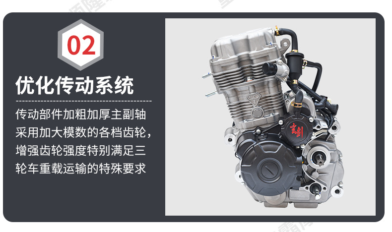 Jialing Brand Three-Wheel Motorcycle Engine Xuanjian 210 260 300 Water-Cooled Engine Brand New Original Engine
