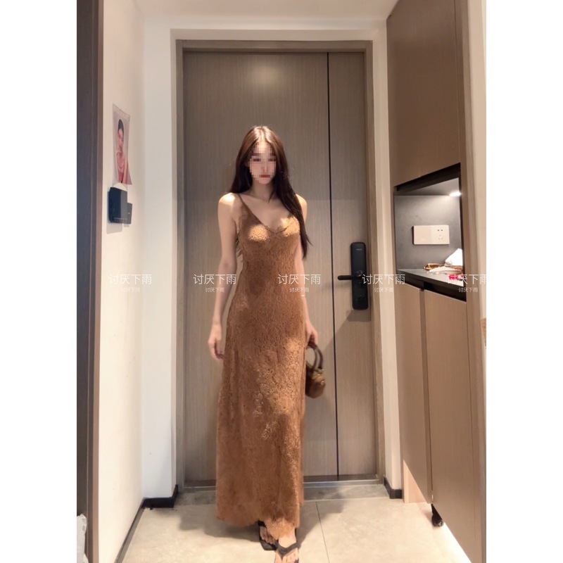 蕾丝拼接显贵气吊带连衣裙女秋冬百搭新款裙子修身辣妹短裙00227|undefined