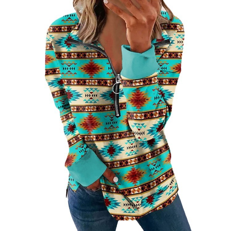 Printed Mid-length Hooded Women's Trench Coat 5