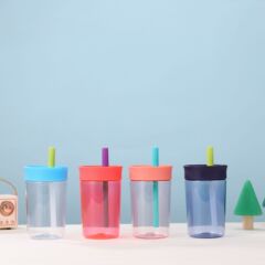 多巴胺女生硅胶吸管咖啡杯高颜值欧瓦拉同款塑料杯便携迷你随手杯