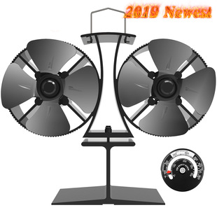 Factory Wholesale Cross-Border Thermal Energy Powered Fireplace Fan Wood Stove Kerosene Stove Thermal Energy Generation Thermal Energy Drive Support
