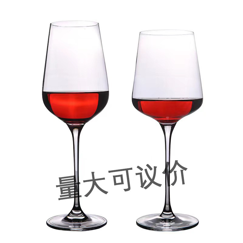 Productos de fábrica, copa de vino tinto de cristal de pelo recto, copa al por mayor, estilo ins, juego de regalo de comerciante de vino de alta gama, logotipo fijo