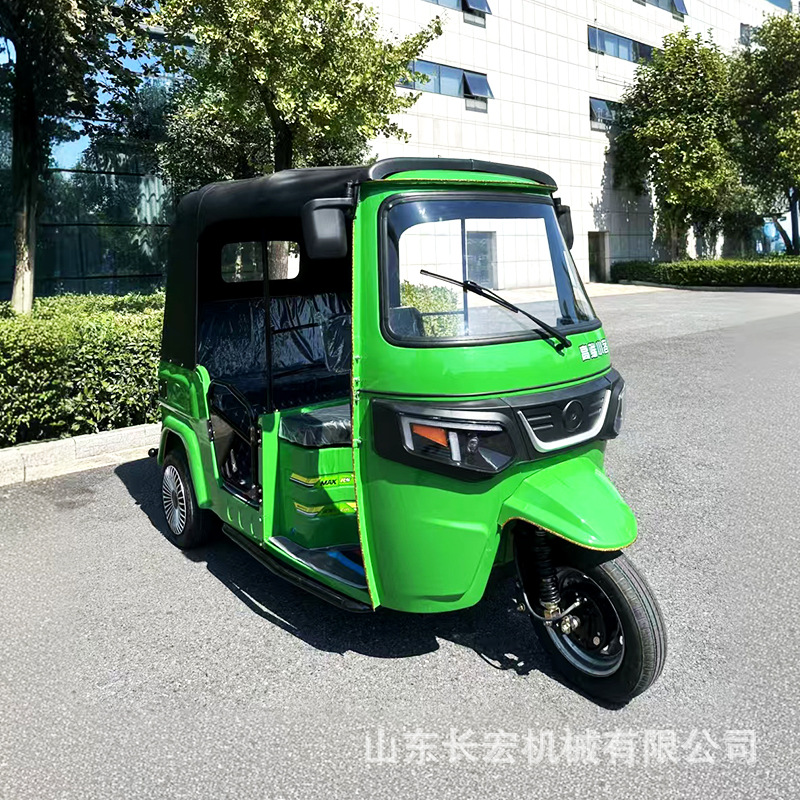 Tuktuk motocicleta triciclo eléctrico pequeño bajaj tuktuk exportación de pasajeros bajiaji TVS triciclo