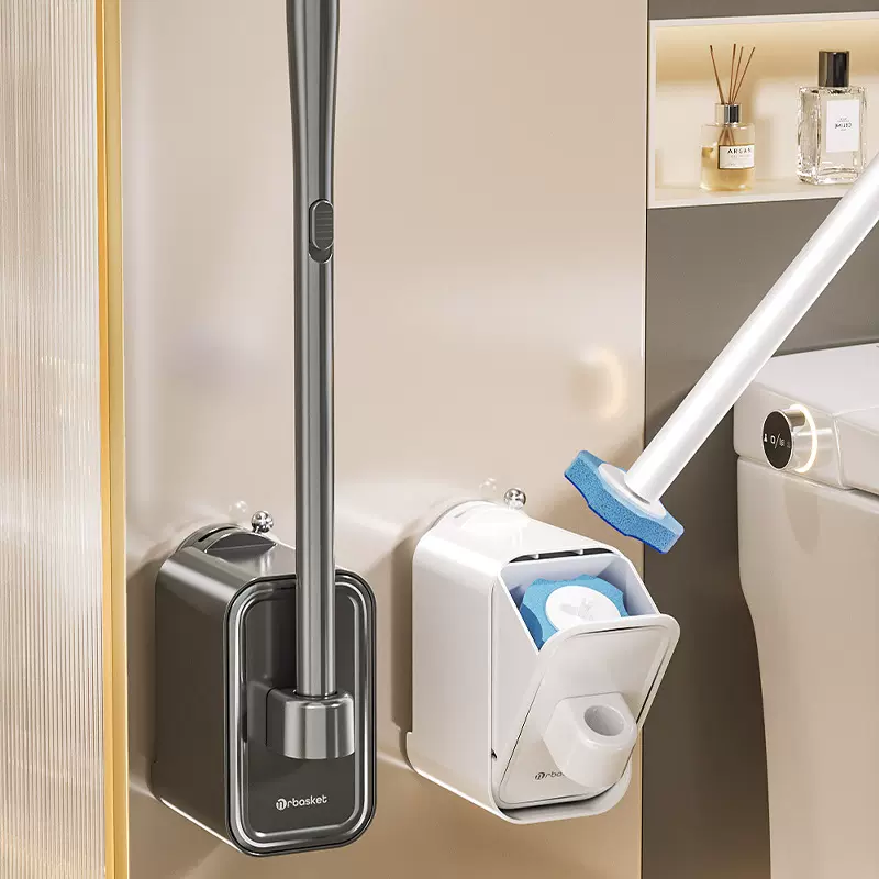 吸盘一次性马桶刷厕所家用无死角新款卫生间专用刷子清洁替换刷头