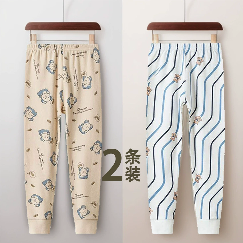 Хлопок для мальчиков и девочек осенние брюки для детей тонкие хлопковые брюки