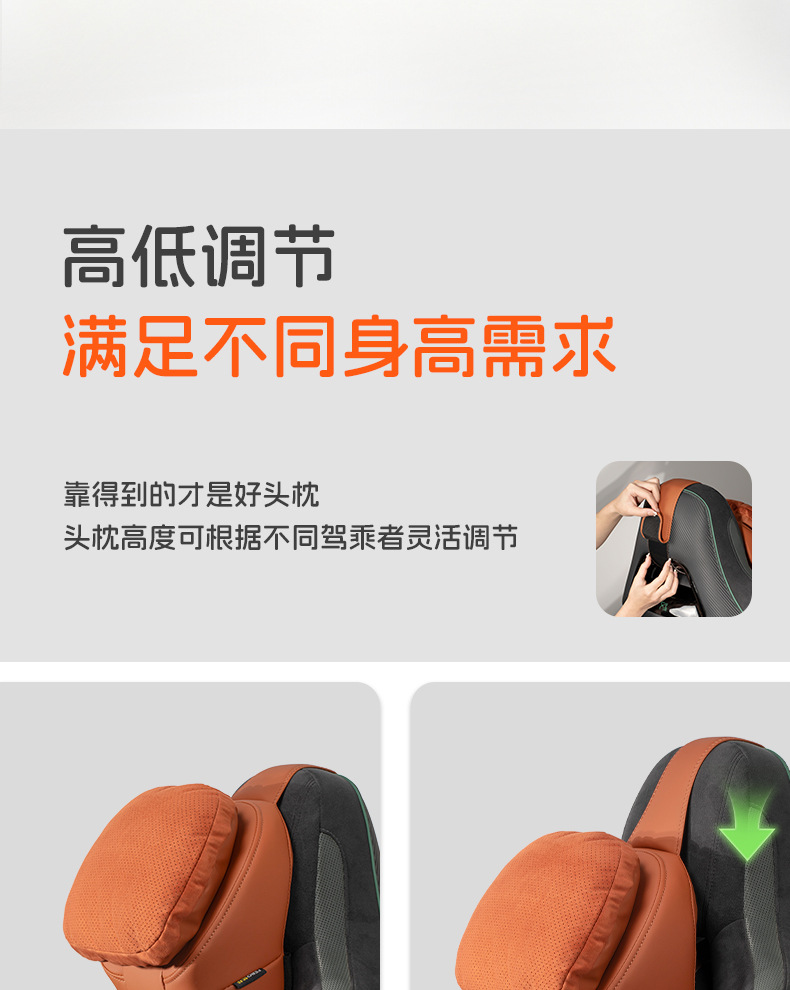 Febo Vanbang Car Headrest Is Suitable for Mercedes-Benz, Maybach, Bmw, and Tesla Neck Support Pillows and Lumbar Support Car Accessories
