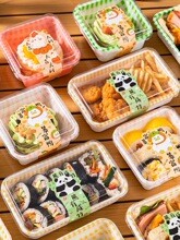 一次性寿司打包盒春游野餐便当饭餐盒水果盒子专用食品级户外露营