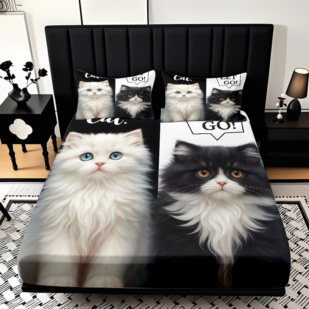 TEMU / JIT Amazon Kitty Pattern Digital Print Pro Skin Bed Kits Fabricante suministro directo transfronterizo