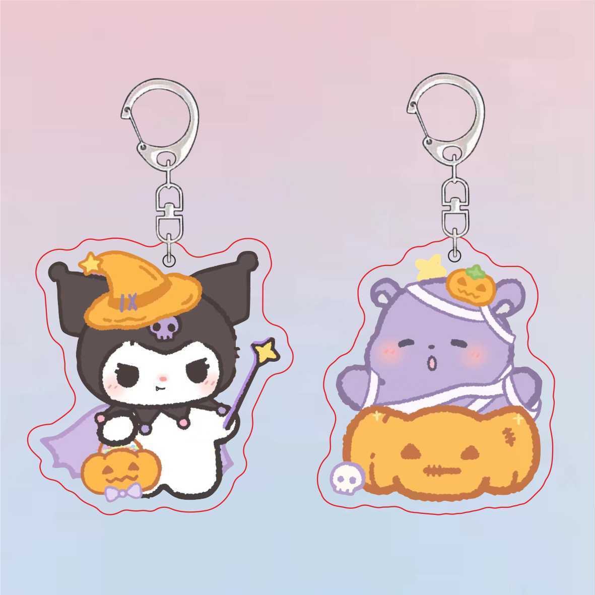 Sanrio colgante KT acrílico llavero pareja ins caricatura lindo bolso colgante regalo de Navidad