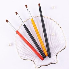 廠家供應日式灌裝膠美甲筆刷圓頭光療筆延長膠取膠甲油膠凝膠排筆