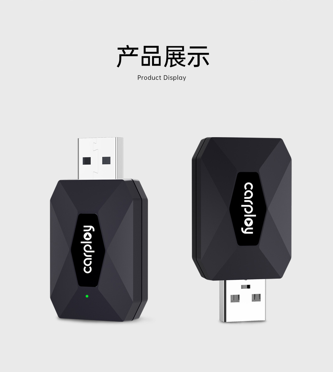 Original Car Wired to Wireless Carplay Box Two-In-One Android Auto Smart Interconnection Box Plug and Play