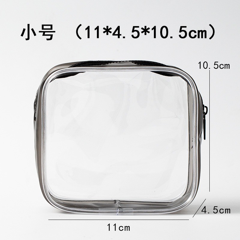 Bolsa de lavado visual de PVC de punto grueso bolsa de almacenamiento de cosméticos de viaje al aire libre bolsa de almacenamiento de artículos de tocador bolsa de cremallera impermeable