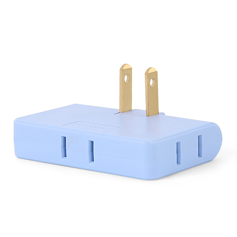 Uno a tres multi-función enchufe de conversión al por mayor 180 grados giratorio uno a tres convertidor de enchufe de extensión