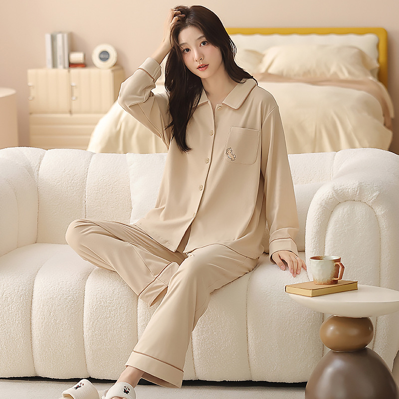 No Need to Wear Intimates Plus Breast Pad Pajamas for Women Heated Velvet Autumn and Winter Thin Velvet Warm Coral Velvet Women's Home Wear Set