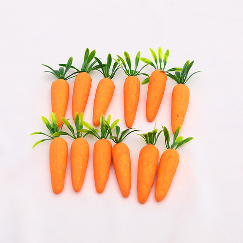 Cross-border wholesale Easter Christmas eggs carrot foam simulation egg decoration flower arrangement scene supplies