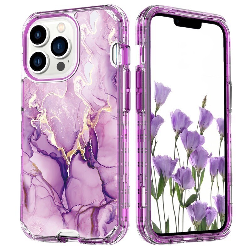 跨境 适用苹果17Air电镀手机壳iphone17promax三合一大理石保护套|undefined