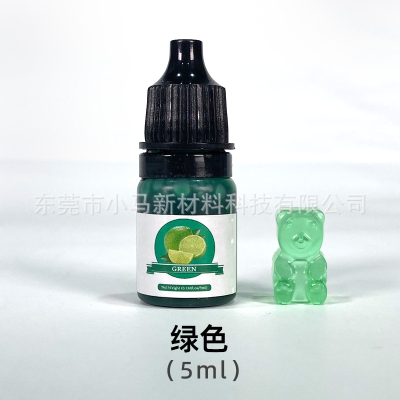 Pigmento Líquido para Resina Epoxi 24 Colores 5ml para Colorear Artesanías y Pegamento UV
