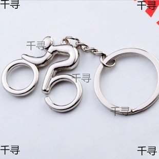 Wholesale Bicycle Metal Keychain Pendant Creative Men Key Chain Gift Mountain Bike Model Key Ring