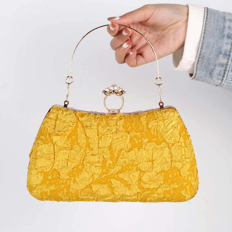 Bolso de noche de diamantes de imitación nuevo bolso retro cheongsam bolso de cadena elegante de moda todo fósforo fabricantes de comercio electrónico transfronterizo
