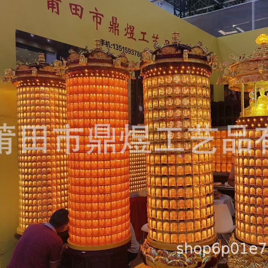 厂家批发千佛灯智能点灯控制系统扫码点灯光明灯光明柱万佛灯佛墙