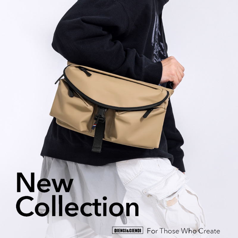 Ultra-light Men And Women Crossbody Bag, Waterproof, Fashionable Street Backpack, Commuter Cycling Chest Bag, Casual Motorcycle Bag_desvips.com