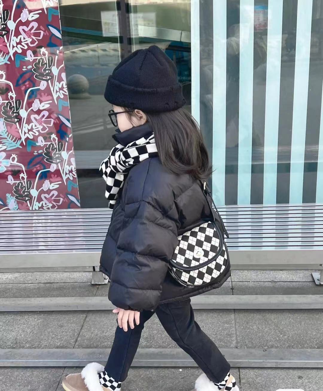 Nuovi vestiti invernali in cotone Edizione coreana Colletto in piedi Ragazzi Ragazze Bambini di piccole e medie dimensioni_voghion.com