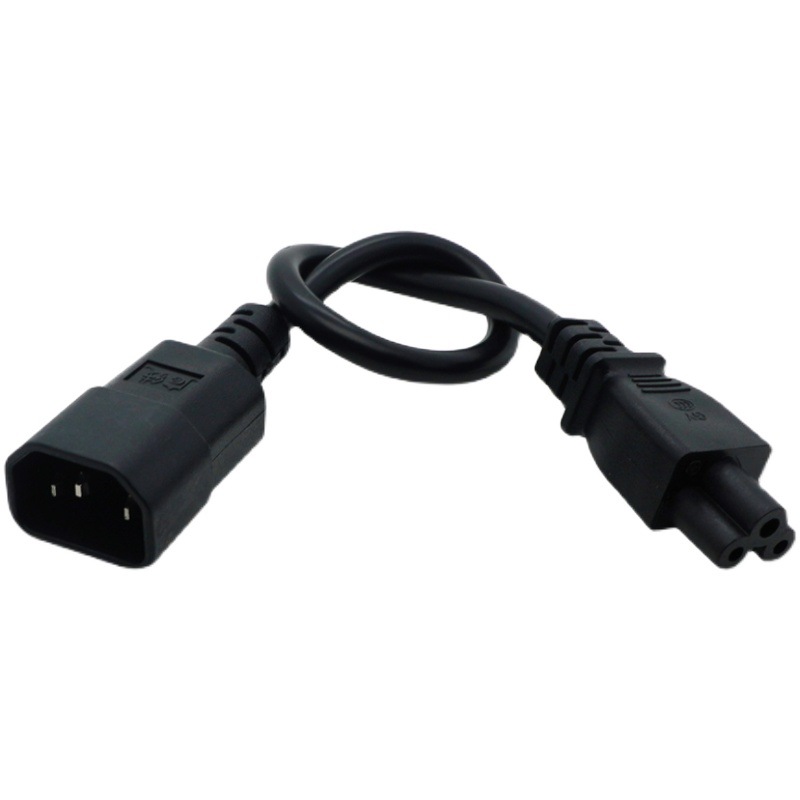 C14-C5 电源转接线3*0.75平方品字转梅花C6尾PDU液晶显示器转换器