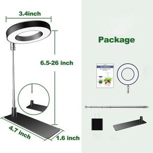 LED telescopic plant lamp growth lamp angel ring fleshy red blue light full spectrum flower timing plant fill light